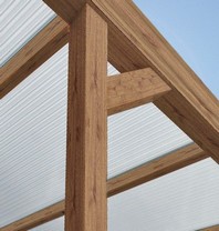 Terrassendach im Holzdesign Beispiel