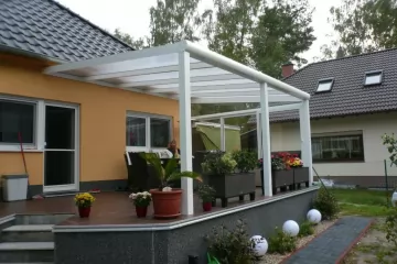 Terrassenüberdachung mit Seitenelement